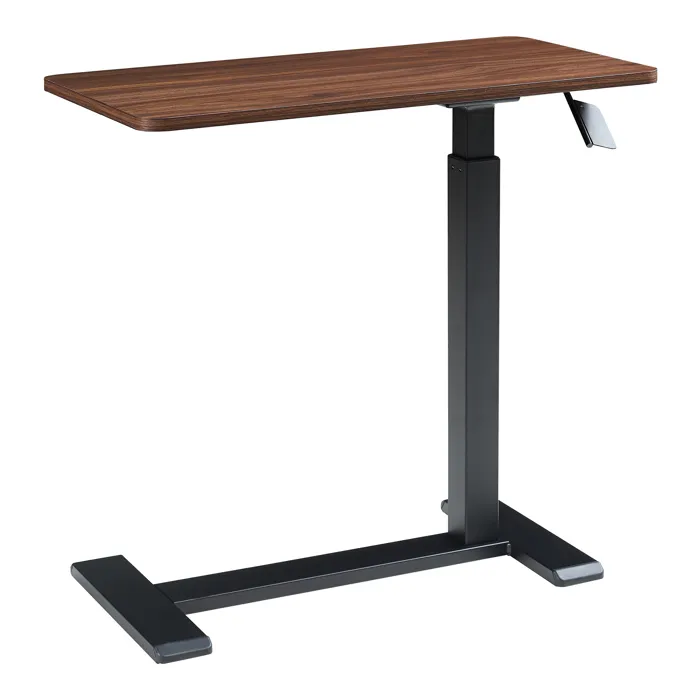 Table réglable pour ordinateur portable Klirg effet noyer / noir en.casa