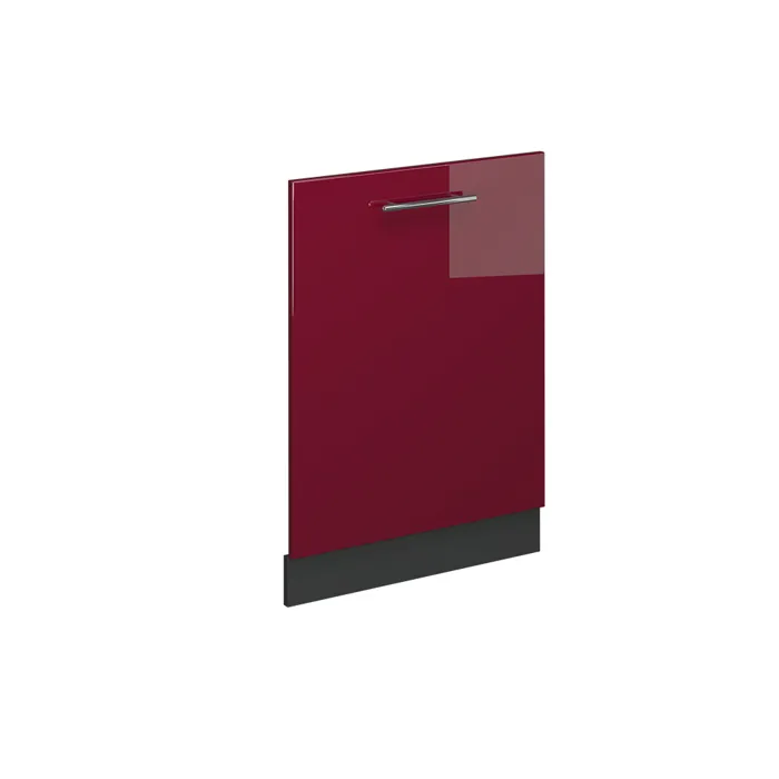 Vicco Façade de lave-vaisselle Rouge bordeaux Haute brillance 60cm sans PT