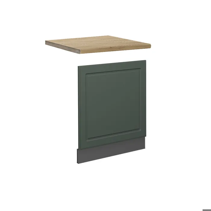 Vicco Façade Vert Or Campagne/Anthracite 60cm plan de travail Chêne doré