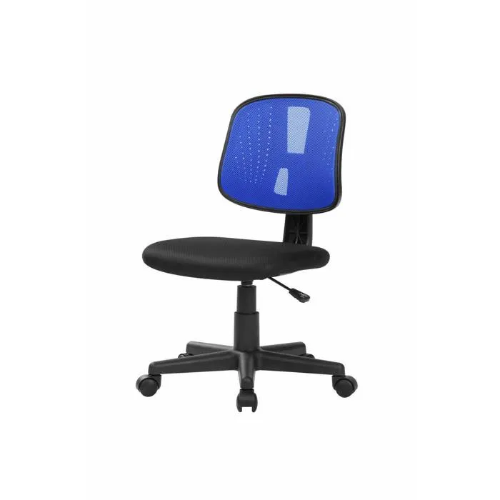 Chaise De Bureau,noir, Bleu,48.5x43h93 Cm