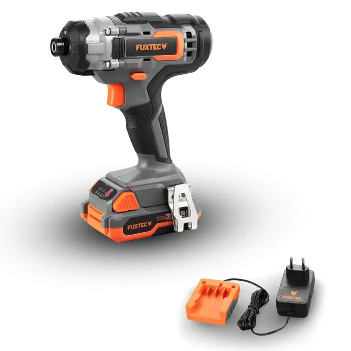 Visseuse à choc sans fil 20V - FUXTEC - FX-E1IS20 SET avec 1 x batterie 2Ah, 1 x chargeur 1A