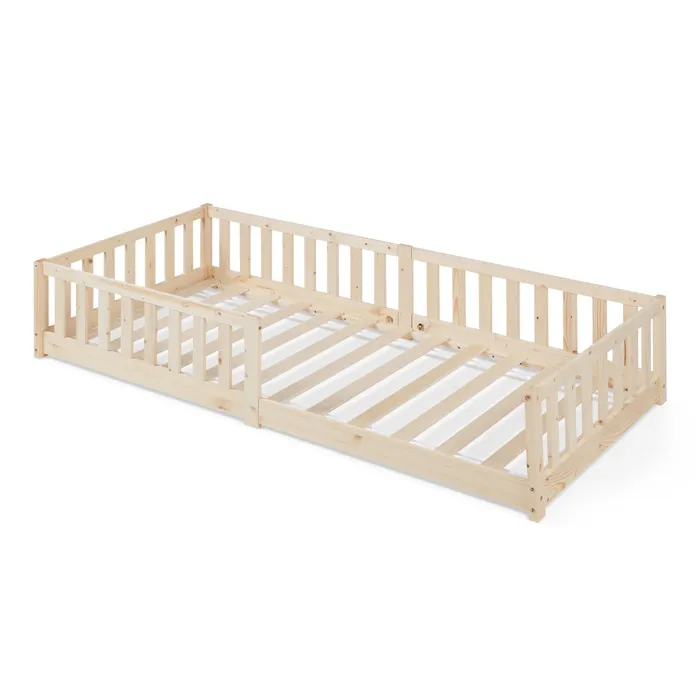 Lit enfant Tanna bois de pin 90 x 200 cm naturel en.casa