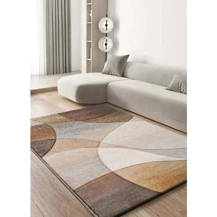 Tapis intérieur ATTICGO terracotta / beige rectangulaire abstrait 160x230 cm BADET
