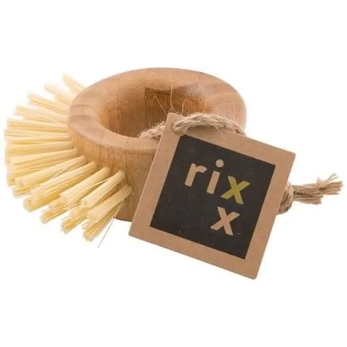 Brosse Abrasive Avec Poignée Circulaire En Bambou - Rixx - Point Virgule