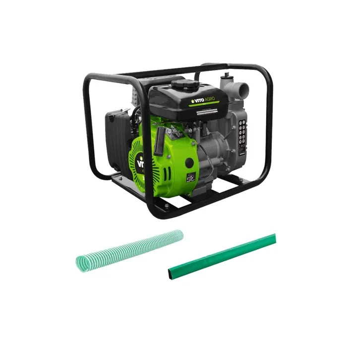 Pompe à eau 105 Cm3 4T 3CV Evacuation eaux usées Kit Tuyaux 10m Diam43Cm VITO