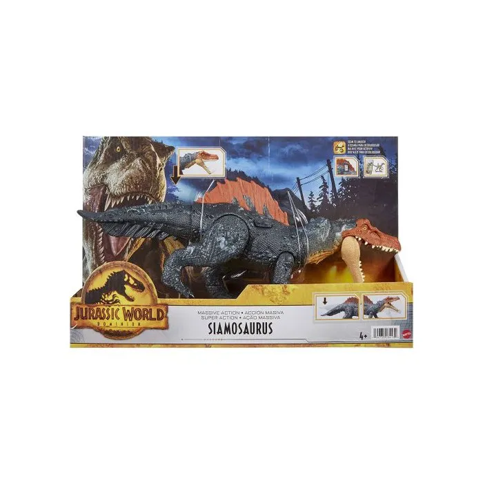 Coffret Dinosaure Mega Action: Siamosaurus - Articule - Dino Dominion - Jurassic World - Mattel Hdx51