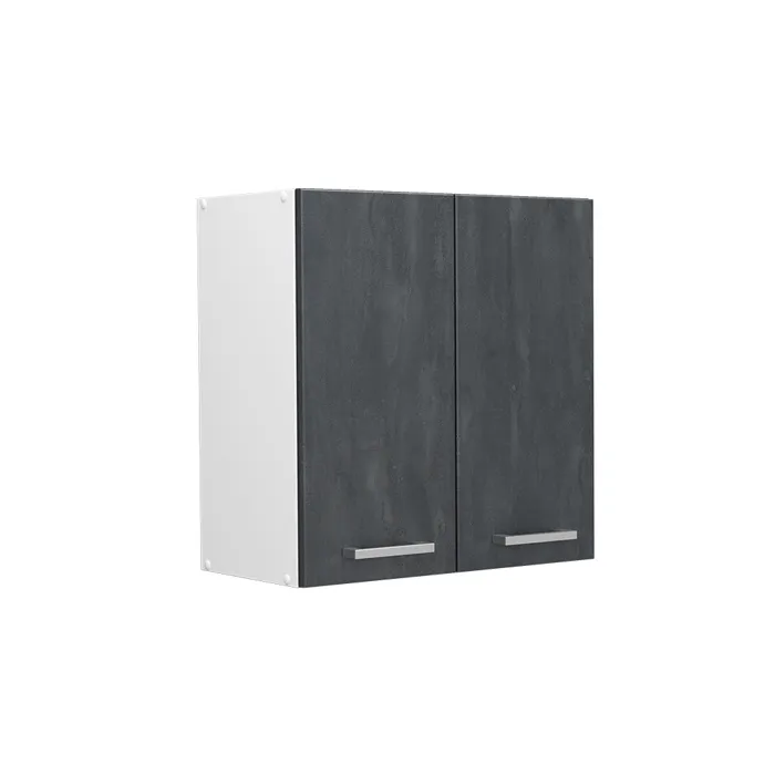 Vicco Elément haut de cuisine Béton noir/Blanc 60cm