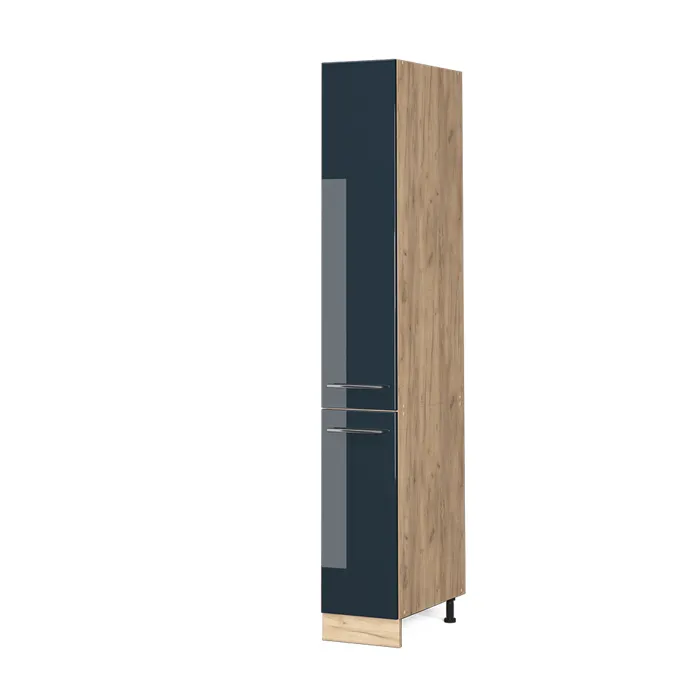 Vicco Armoire de cuisine Bleu foncé brillant 30cm