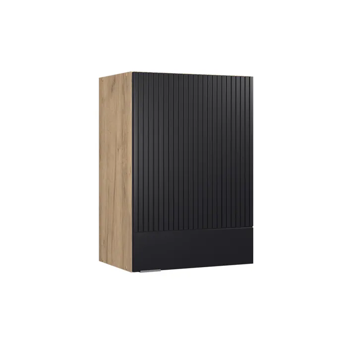Vicco Elément haut de cuisine Noir rayé 50cm