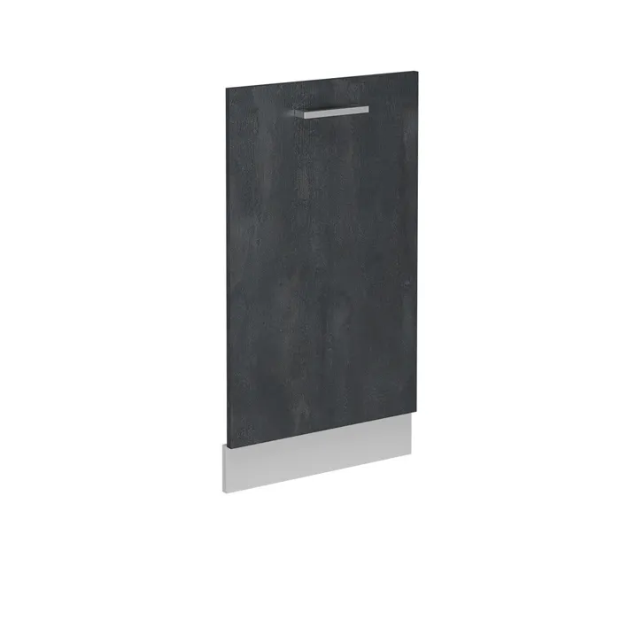 Vicco Façade de lave-vaisselle Béton noir 45cm sans PT