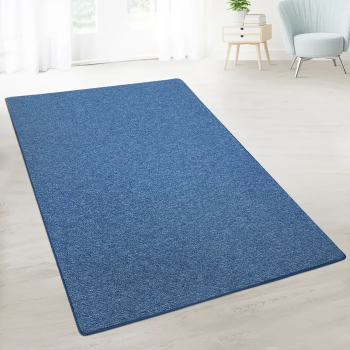 Tapis Sur Mesure, Personnalisée Pour Tous Vos Espaces, Bleu Foncé 100 X 150 Cm