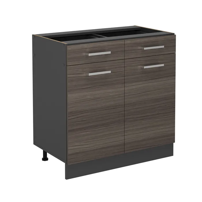 Vicco Meuble cuisine Gris noble 80cm sans PT