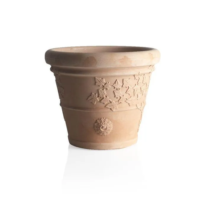 Pot De Fleurs - Vite - D 40 Cm - Marron