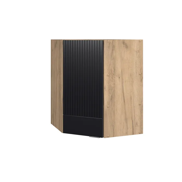 Vicco Elément haut de cuisine Noir rayé 57cm