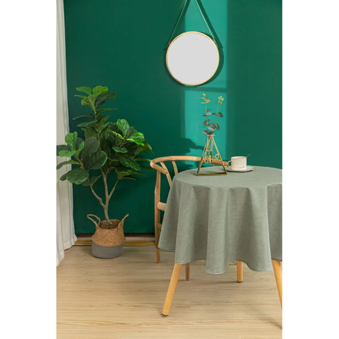 Nappe Antitache Unie Perle Ronde 160 Cm