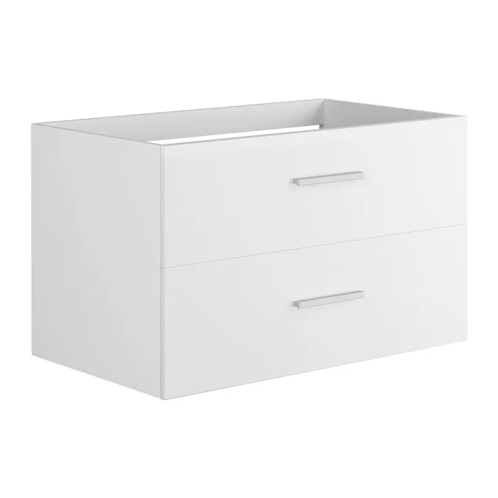 Meuble Sous Vasque Suspendu - Coloris Blanc - 80 Cm - Kayla