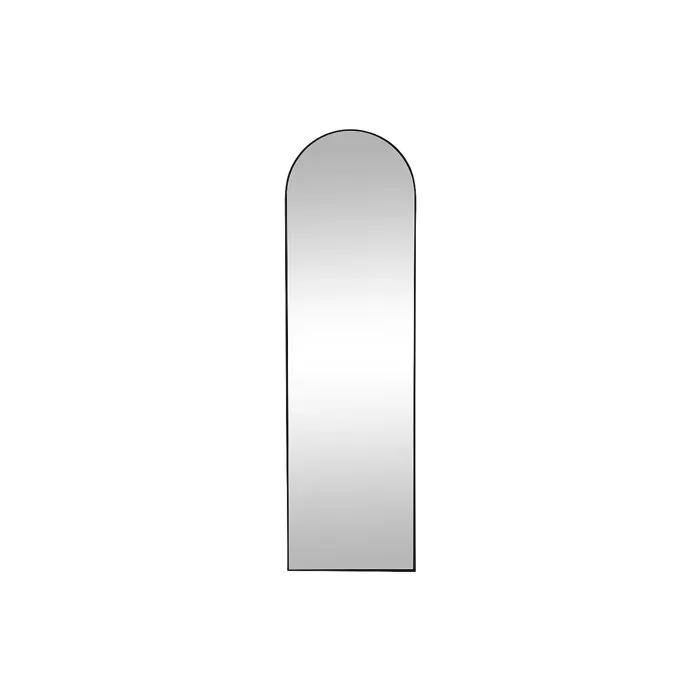 Grand miroir arche à poser en métal - L. 50 x H. 170 cm - Noir - MAILEN