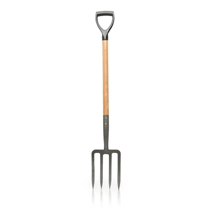 Fourche De Jardin Manche En Bois Poignée Ergonomique Vito Acier Haute Qualité