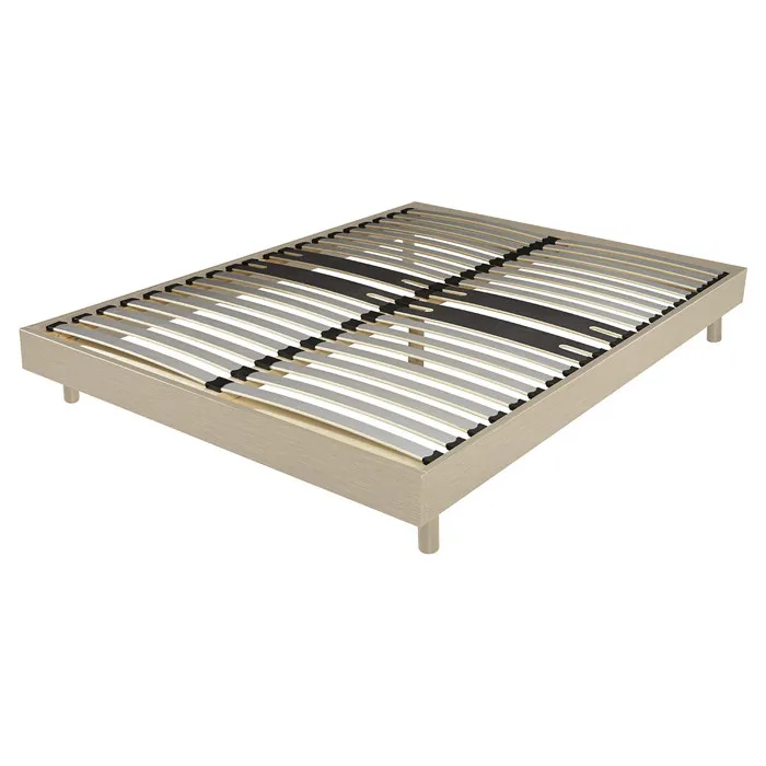Dreamkit - Sommier À Assembler 160x200 Finition Chêne Clair