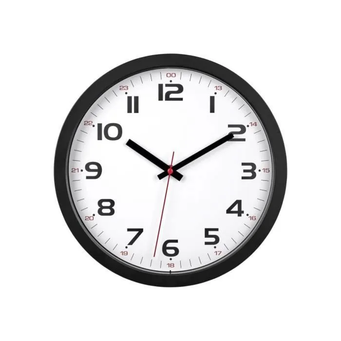 Horloge murale TFA Dostmann 60.3050.01 à quartz 30,5 x 30,5 cm, affichage 12/24 h