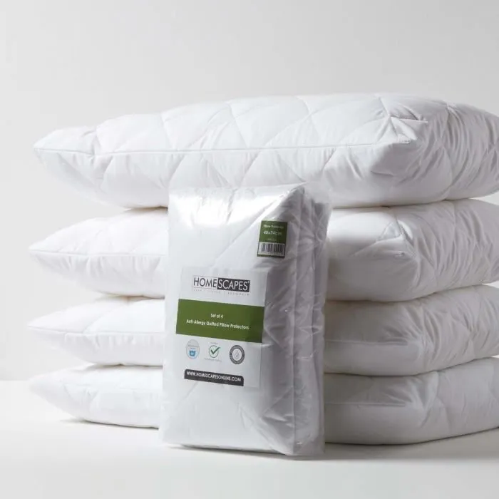 Lot De 4 Protège-oreiller 50x75cm Anti-acariens - Homescapes
