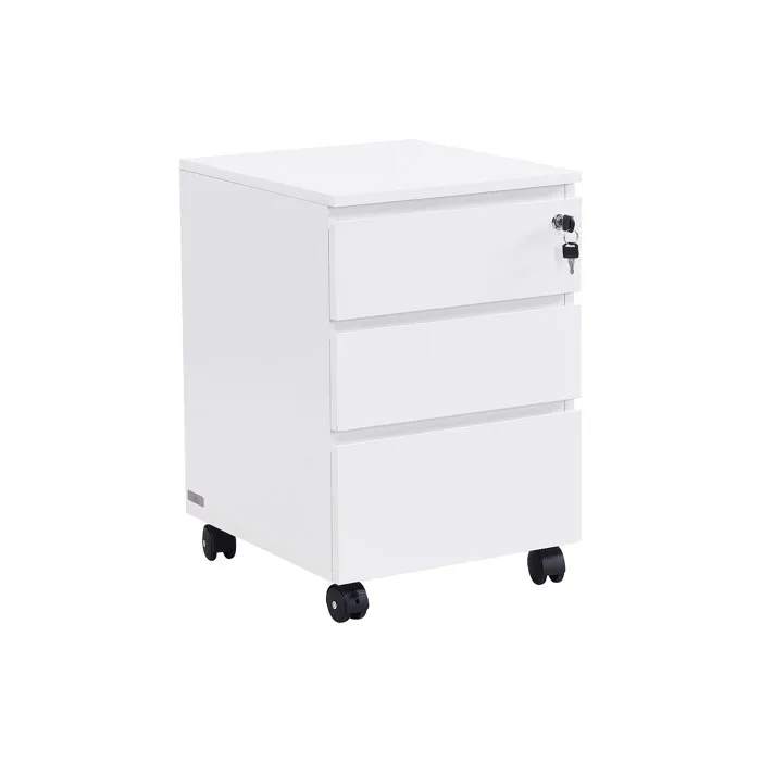 Caisson de bureau - 3 tiroirs - Blanc - OLBERDA