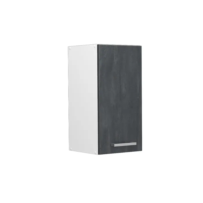 Vicco Elément haut de cuisine Béton noir/Blanc 30cm