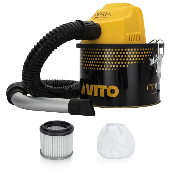 Aspirateur de cendres 800W Cuve 4 Litres + 2 Filtres HEPA VITO