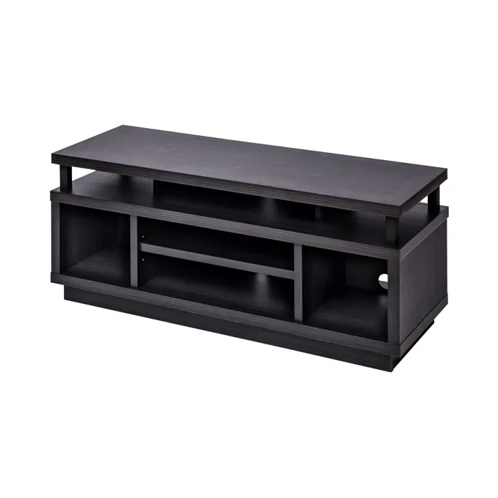 Iris Ohyama, Meuble TV, Meuble tele, Banc TV, Ecran jusqu'à 43 pouces, OTS-100M, Chêne noir, L38 x P100 x H41.5 cm