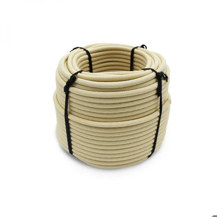 Bobine, rouleau de tendeur élastique - 50 mètres x 6 mm - Beige - Linxor