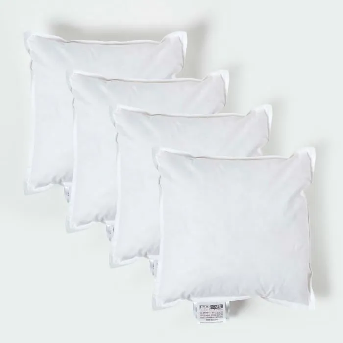 Coussin De Garnissage En Plumes De Canard, 35x35cm Lot De 4 - Homescapes