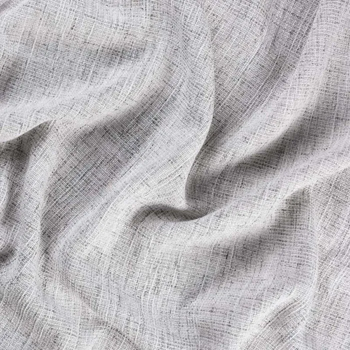 Tissu Voile Semi-opaque - Effet Lin Gris Clair 300 Cm
