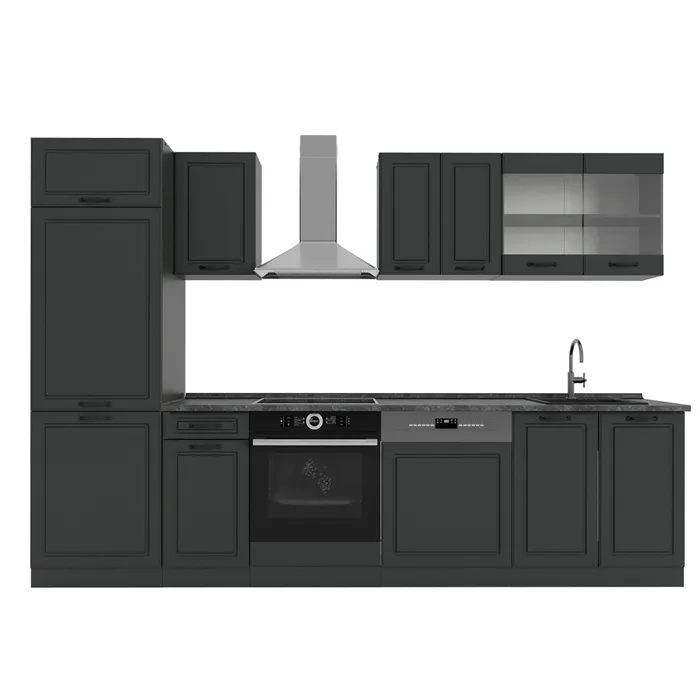Vicco Cuisine Anthracite maison de campagne/anthracite 300cm, PT Anthracite