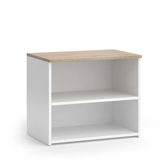 Vicco Meuble TV Blanc/Sonoma 60x50cm avec 2 compartiments