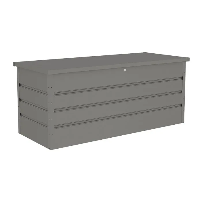 Coffre De Rangement De Jardin En Acier Galvanisé Gris - 750l - Tomaso