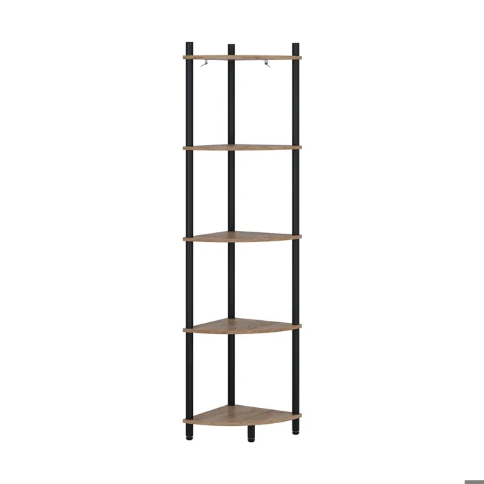 Vicco Étagère dangle Chêne doré/anthracite 29x133cm avec 5 compartiments de rangement