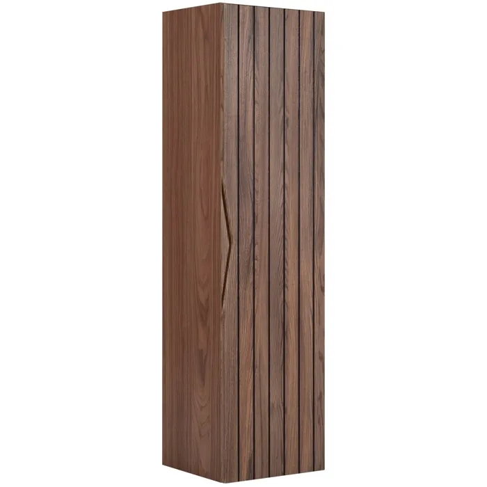 Colonne de salle de bain suspendu STELLA coloris noyer 35 x 130 cm