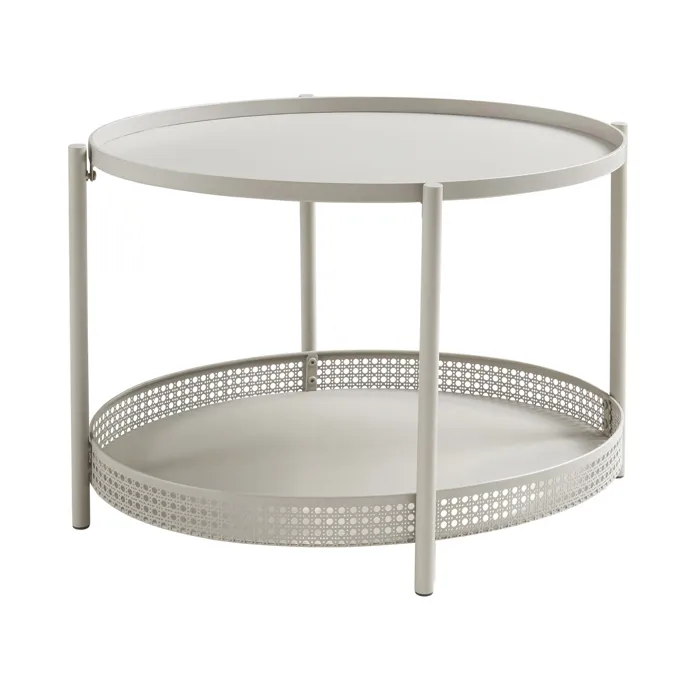 Table basse Jäller 66 x 51 x 44 cm taupe en.casa