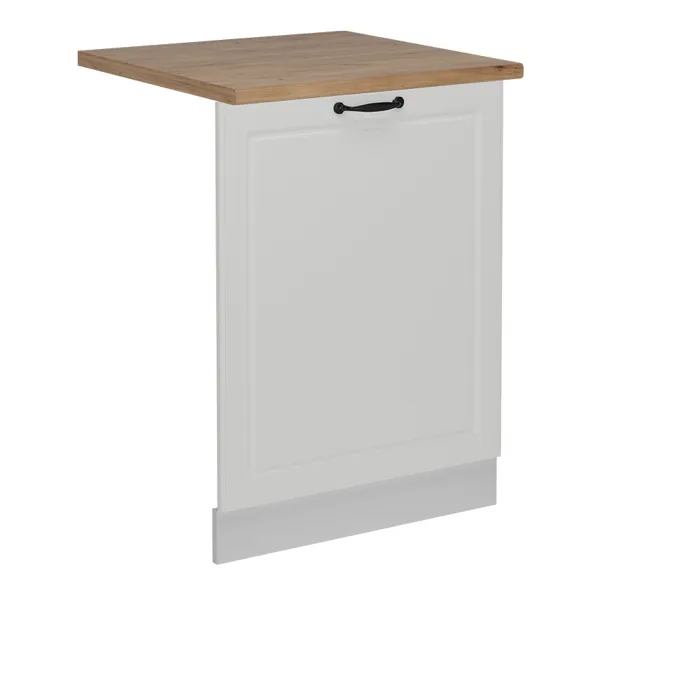 Vicco Façade de lave-vaisselle Blanc campagne 60cm, PT Chêne