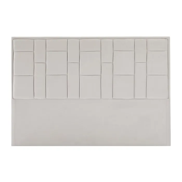 Tête de lit 160 cm - Velours - Beige - HERMINE