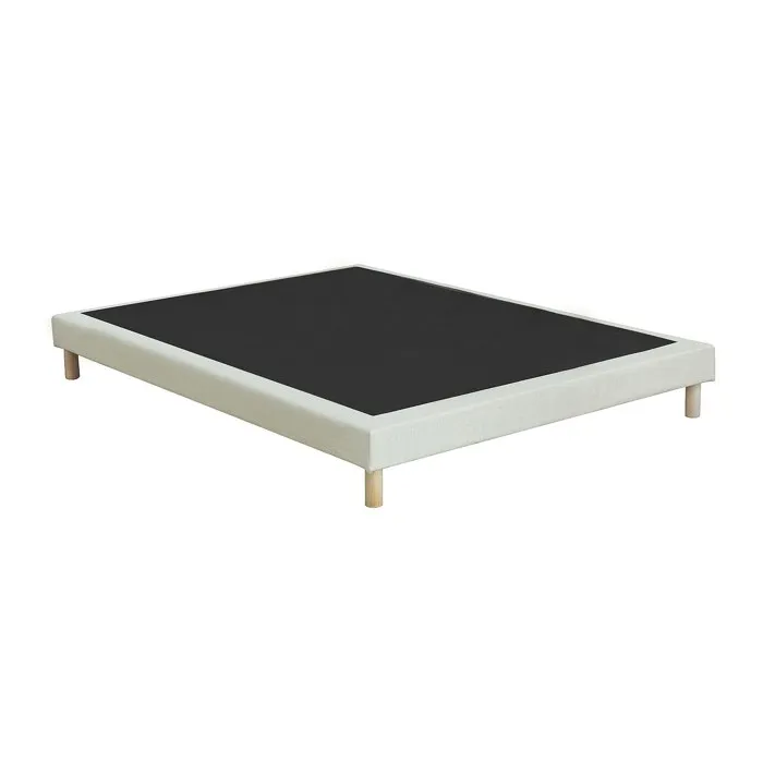 Sommier Déco Tapissier 160 X 200 Cm - Beige - Kozani De Ysmée