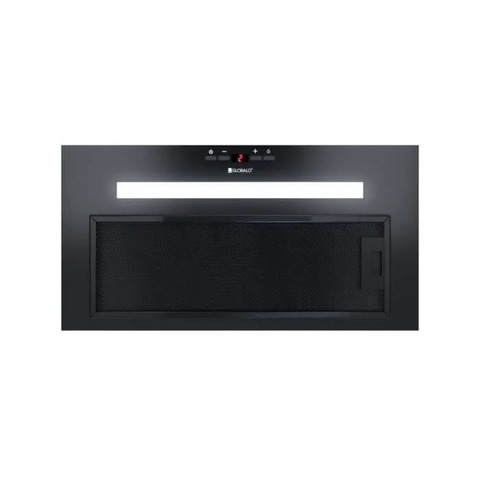 Hotte Casquette Aspirante Silencieuse - 80 cm - 565 m3/h - AGENDERO - Noir