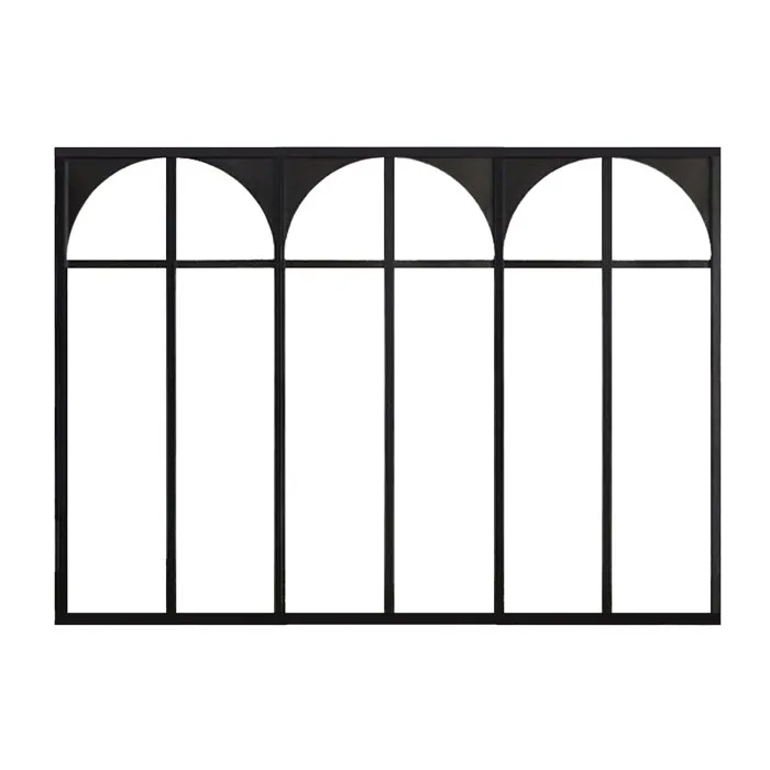 Verrière atelier art déco en aluminium thermolaqué noir 180 x 130 cm- ARCADEA