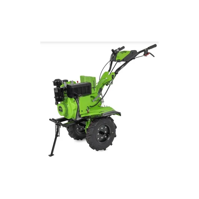 Motobineuse Diesel Moteur 4T 7 CV 246 cm3 Motoculteur avec fraises et butteur Démarrage électrique VITO