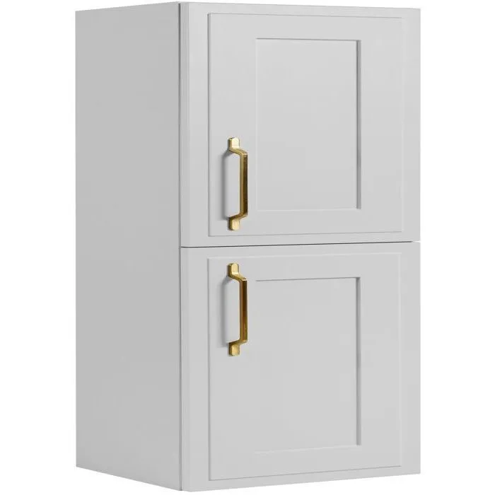 Meuble colonne suspendu de salle de bain CLASSIC blanc 35 x 136 cm