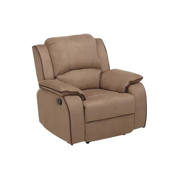 Fauteuil relax en microfibre HERNANI - Taupe