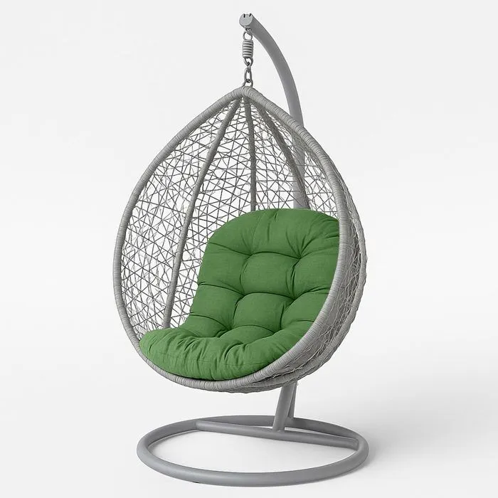 Coussin Pour Fauteuil Suspendu Vert Foncé - Homescapes