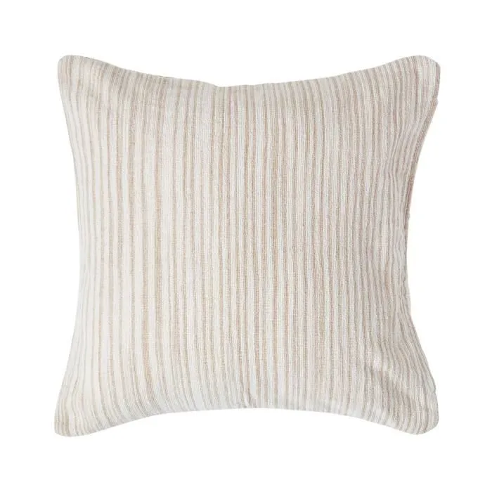Housse De Coussin En Tissu Chenille Beige, 45x45cm - Homescapes