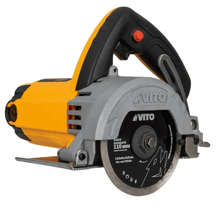 Scie à carrelage 1550W Disque 110mm Coupe 34mm Poignée souple VITO