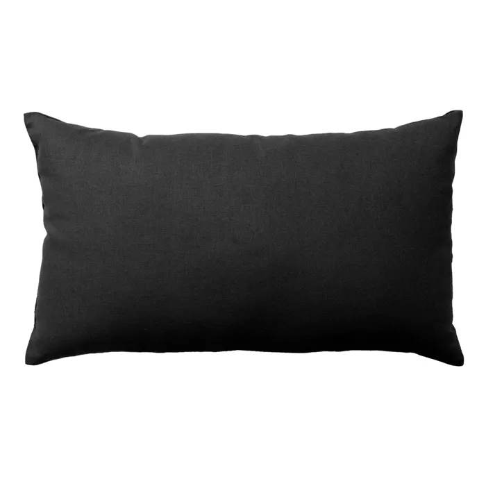 Coussin Déco Uni "panama" 30x50cm Anthracite